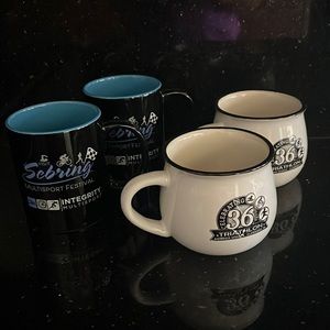 NWT 4 FLORIDA TRIATHLON CERAMIC COFFEE MUGS
